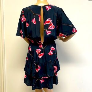 Y.A.S. Open Back Floral Mini Dress